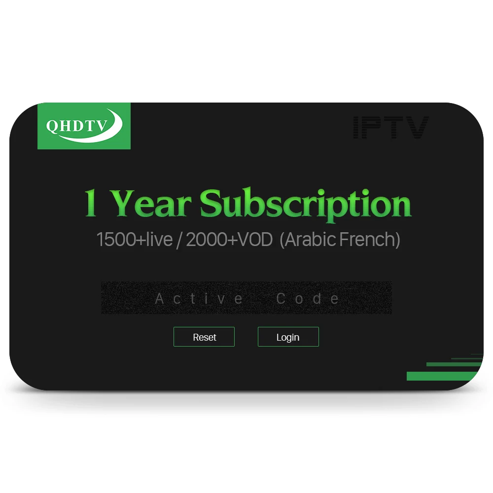 Best IPTV Arabic 12 Months M3U List Smart TV Boxes - Main Image