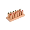 Kids Wood Toys Montessori Material Pressure Tube Educational Wooden Toy Learning Play Set for Children