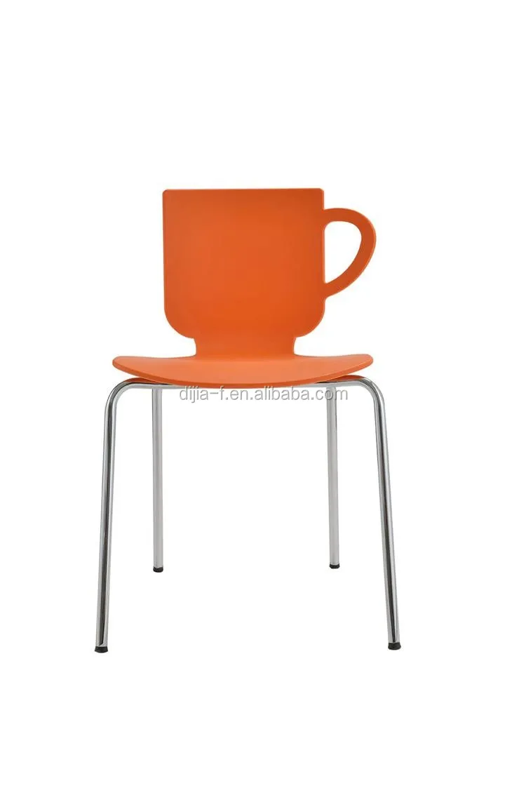 Competitive Price Cup Shape Plastic Chair with Steel Frame.jpg