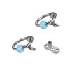 Unique opal titanium piercing custom dangle dermal anchor top