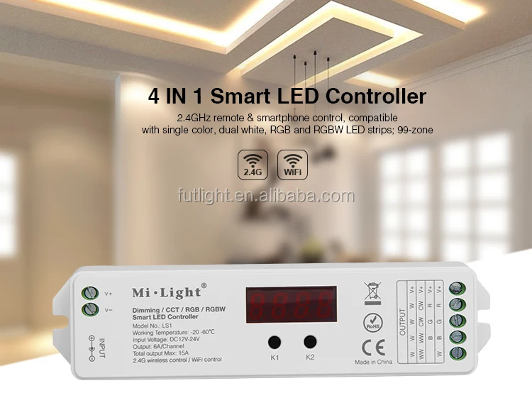 Lamps Home Garden Rgb Cct Led Controlle Rgbw Milight 4in1 Smart