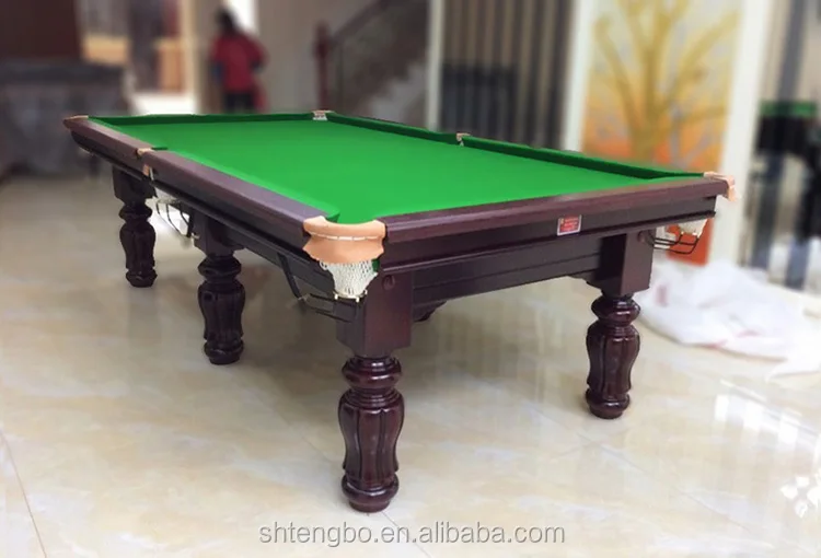 High Quality Solid Wood Frame Stone Slates 9 Balls Snooker Billiards
