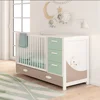 Three position baby beds with cradle changing table
