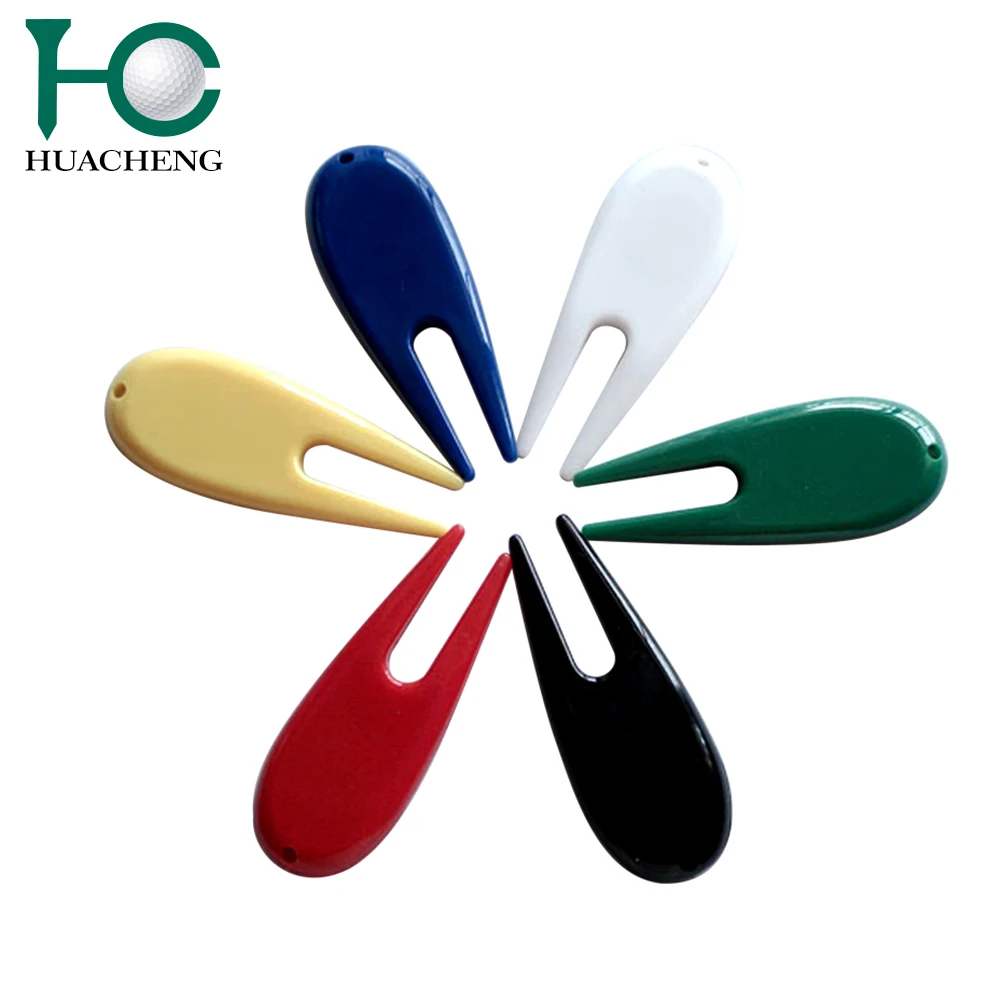 Customized New Single Prong Plastic Golf Divot Repair Tool For