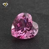 High quality heart shape synthetic ruby stone