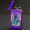 Plasma Beam Technology USB Rechargeable Windproof Electric Lighter Dual Arc Lighter For Cigarettes, Camping, Fire Starting