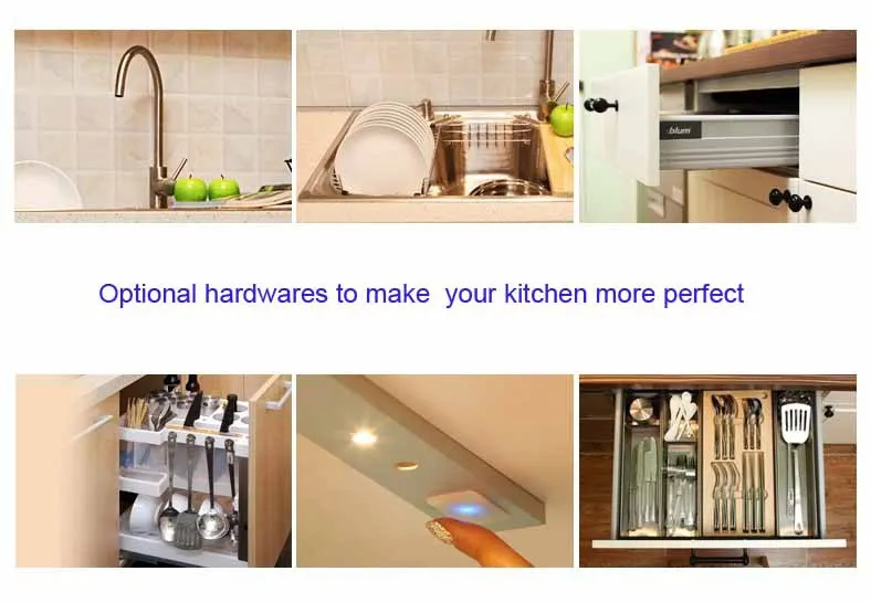 Fácil Instalado De Acrílico Del Gabinete De La Cocina De Los Diseños