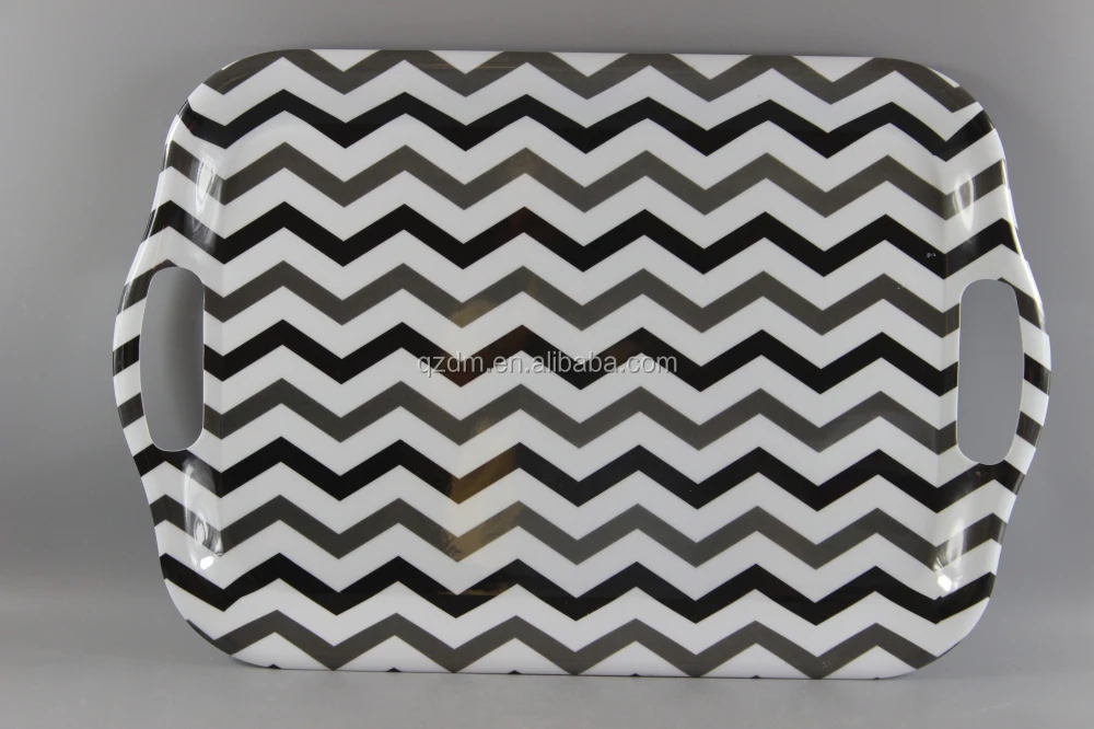 Dull Polish Surface Melamine Square Tray Sets