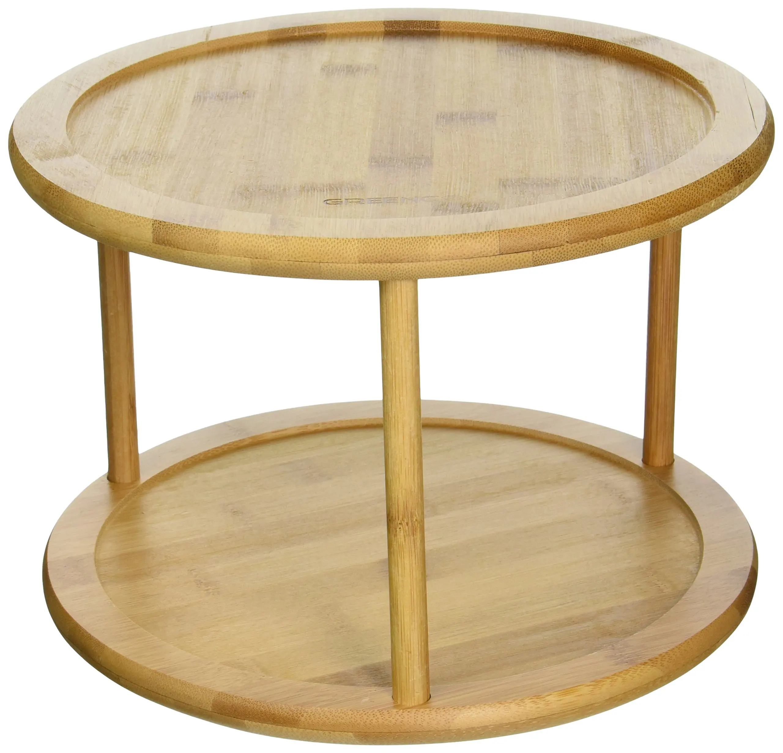 Lazy Susan Turntable Find Deals On Line Get Quotations Greenco Premium Bamboo 2 Tier Lazy Susan Turntable