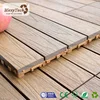 Unique for your Garden Wood Deck Cheap DIY anti-UV Co-Extrusion WPC Interlocking Composite Decking Tiles for sell