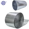 Metallic foil film air bubble material foil insulation wrap with one side white film insulated bubble box liner