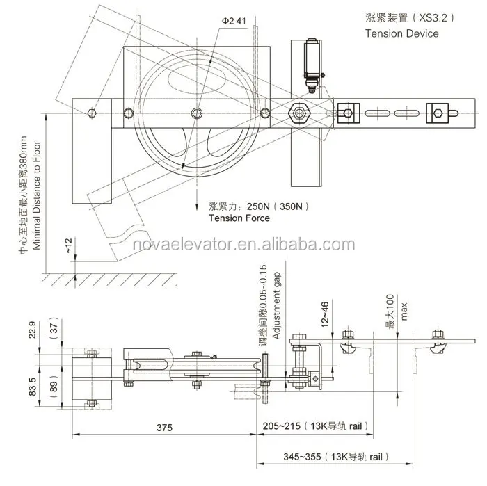 Reasonable Price Elevator Safety Devices Speed Governor System,Lift