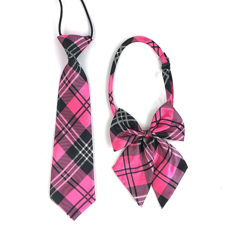 High quality Unisex Imitation silk tie collar flower cable tie student bow tie for School