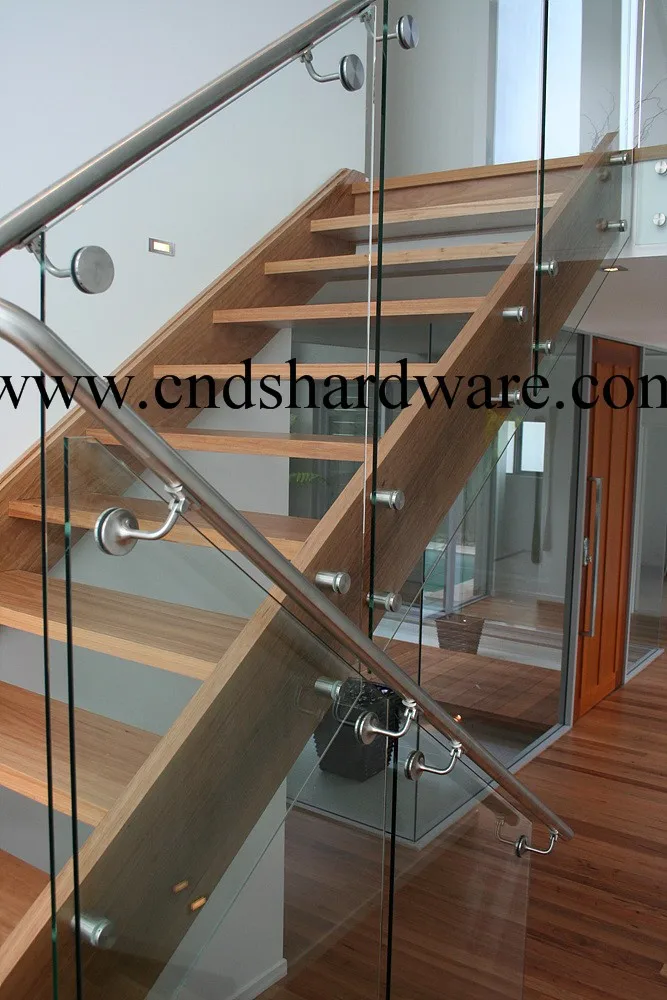 Montado en la pared SS Barandilla de escalera de apoyo Exterior de