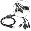 Wholesale 5 in 1 USB Charger Power Charging Cable Cord Lead for Wii U NEW 3DS LL DSi XL Dsi DSL PSP 3000 GBA SP Game