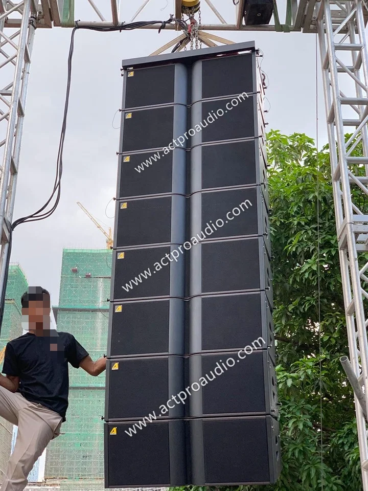 Kr208 Church Active Passive Line Array With Crossover Professional Line Arrays Daul 8 Inch Top