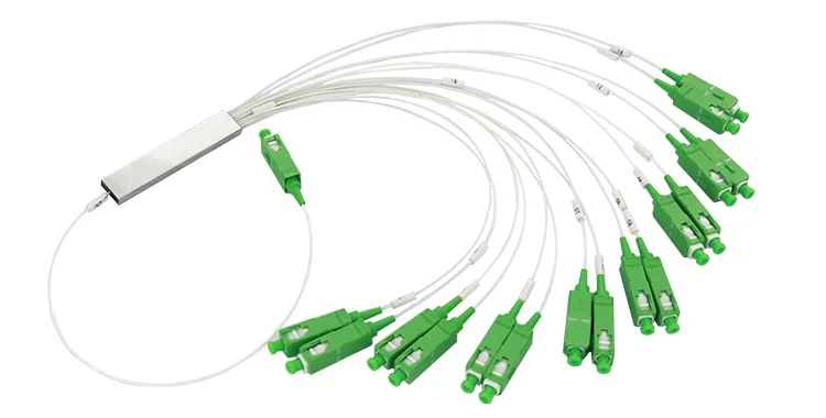 Chinese factory SC/APC mini type 1x16 fiber optical PLC Splitter with high quality chip