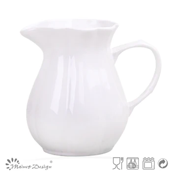 Delicate White Color Emboss Crockery Stoneware Houseware Ceramic Delicate White Color Emboss Crockery Stoneware Houseware Ceramic Pitcher