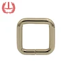 Wholesale metal wire iron single loop slider rectangle square non welded ring