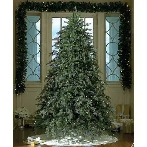 9 Downswept Hunter Fir Pre Lit Artificial Christmas Tree 9 Downswept Hunter Fir Pre Lit