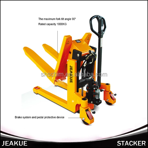 Cheap 1000kg Double Forklift Pallet Truck Semi Electric Pallet Jack