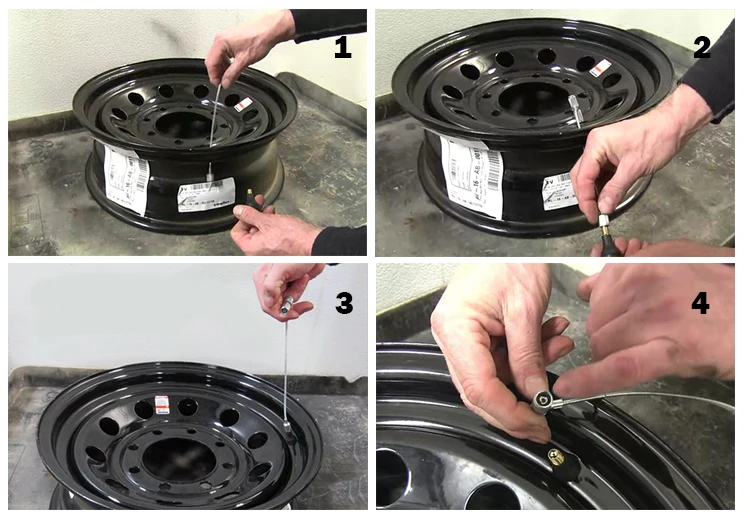 Tire Wheel Valve Stem installation Fishing Tool Puller Car Tire Plug Core Remover Repair Tool 
