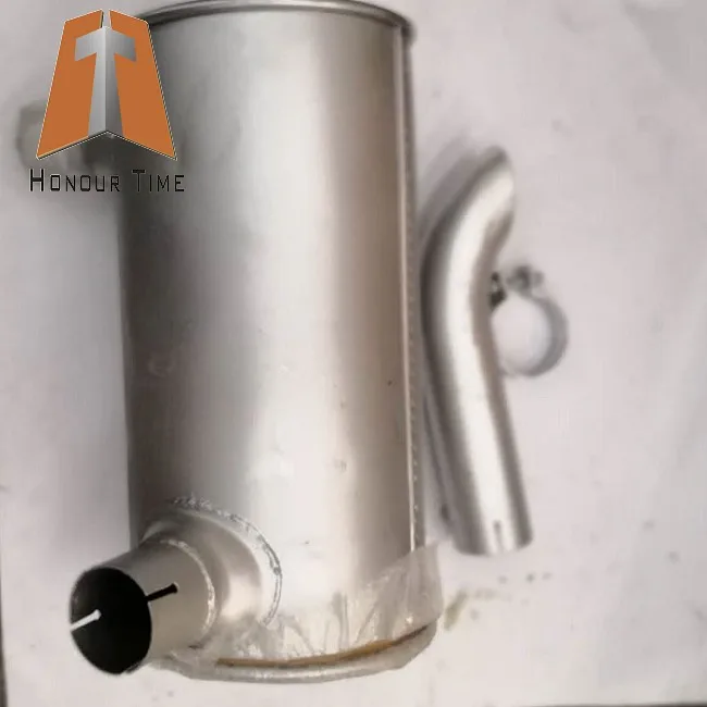 6204115350 Pc606 Muffler For Diesel Engine 4d95 Exhaust Muffler Tail