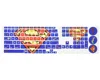 Custom Design Superman Keyboard Peel and Stick Stickers for Laptop, computer, macbook