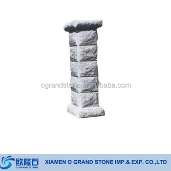 Garten Stein Tor Saulen Chinesische Weissem Granit Gips Saule Buy