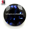 Fashion High Quality Synthetic Corundum 34# Saphire Blue Round Shape 7.5mm Corundum