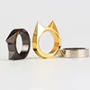 Men Women Safety Survival EDC Tool Every Day Carry Zinc Alloy Self Defence Cat Ear Finger Ring