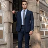 Order custom black single breasted bespoke men's suits
