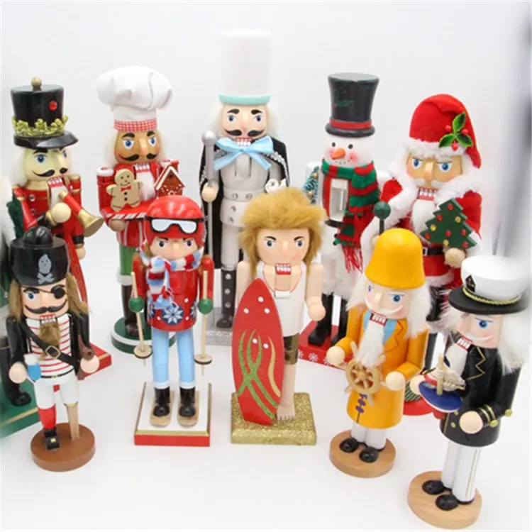 M58199 25cm Best America Gifts Wholesale Christmas Decoration Ornament Wooden Nutcracker Buy