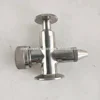 SS304 and 306L Sanitary Stainless Steel Clamped Sample Valve Liquidometer