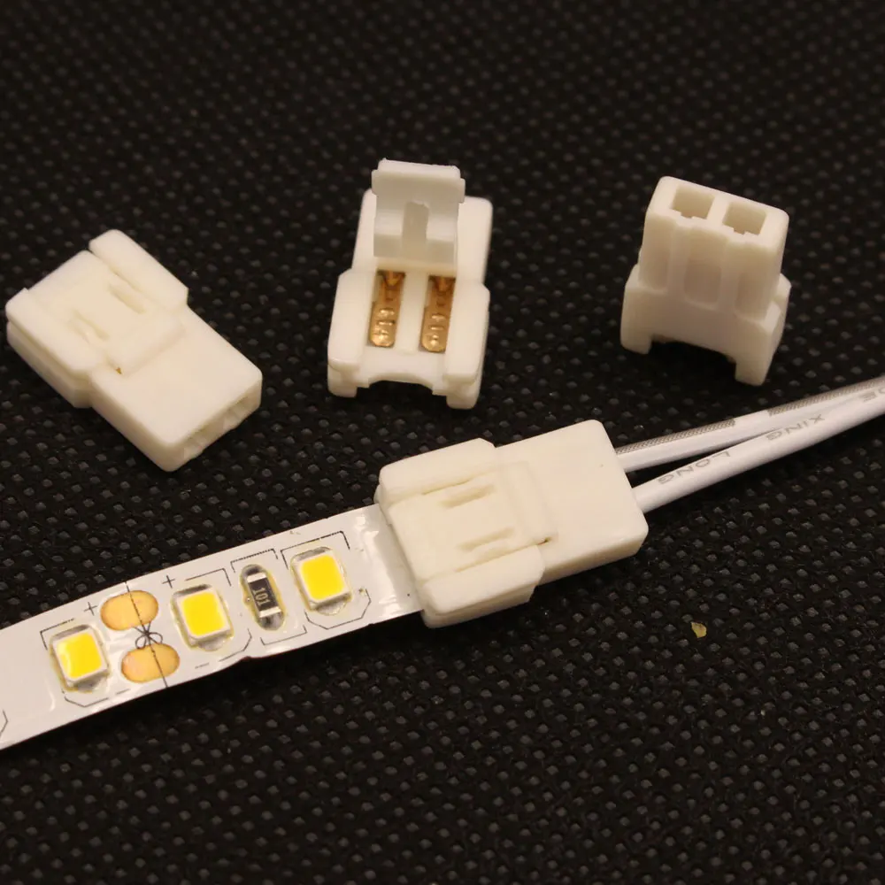 Flexible led strip connectors