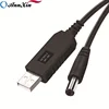 High quality 5.5mm X 2.1mm USB 5V to DC 9V 12V Step up Power Convertes Cable for Routers
