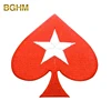 Retail China Cheap Red Heart Poker Embroidery Patches