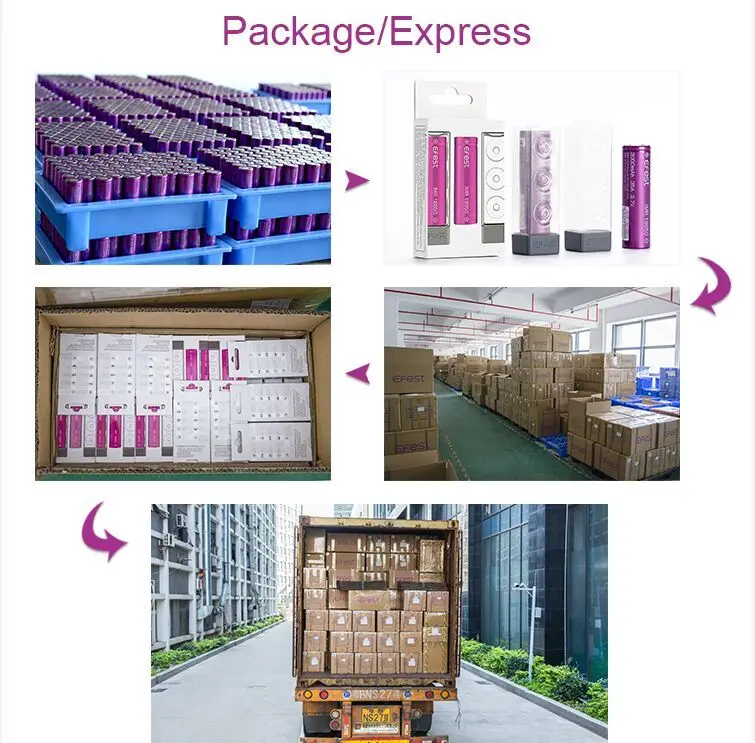 Efest 18350 3.7v 700mAh rechargeable flat top lithium battery