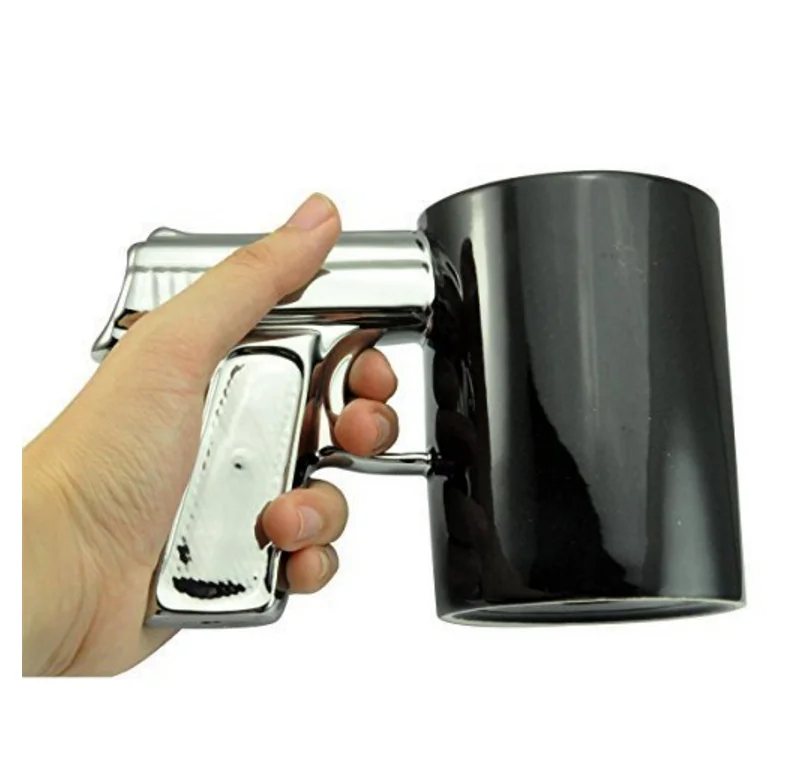 Made In China Merchandise Creative Design Gun Handle Ceramic Gun Mug