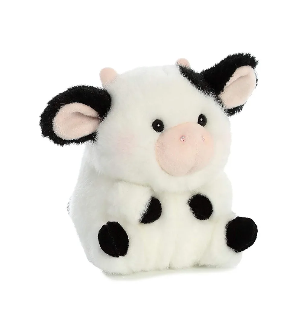 Cute Small Black White Newborn Baby Dairy Cow Plush Toy - Buy Cow