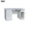 small laptop desk with 3 drawers desks white metal office computer tables