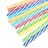 High grade PP Thread 7x23cm hard plastic reusable drinking straws
