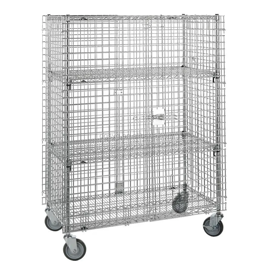 Mobile Standard Wire Security Cage With Doors - Buy Wire Security 
