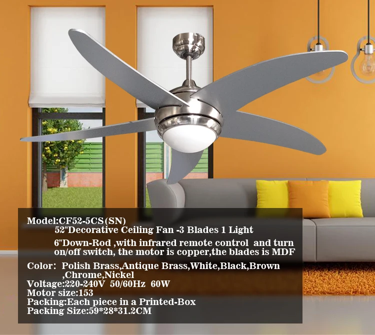 Modern Indoor Lighting Outside Ceiling Fan - Buy Exterior Ventilador De