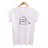 Custom Apparel Summer Cool Women Casual Short Sleeve Loose Plain White T-shirt