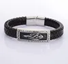 2016 new fashion modeling innovative products for import genuine leather men bangle