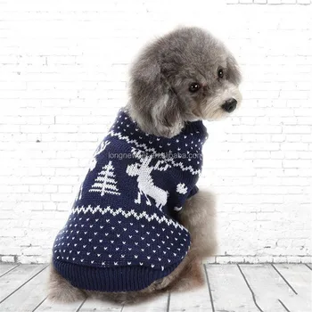 Christmas Elk Dog Jumper Winter Pet Clothes Dog Sweaters For Small Dogs , Buy Dog Sweaters For Small Dogs,Elk Dog Sweater,Dog Clothes Small Product on