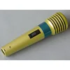 Golden Color Microphone Blue Circle Ring Microphone with Big Flat Switch