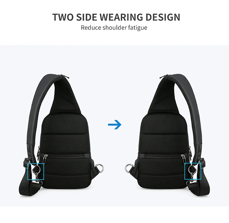 Mark Ryden Multifunction Crossbody Men Bags Style Shoulder Bag Men Sling Single Chest Bag for Outdoor MR7191