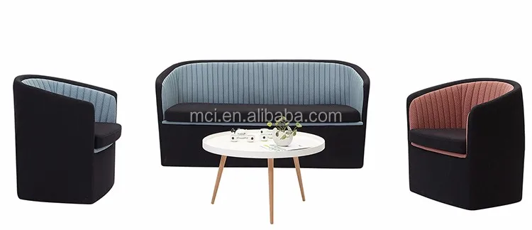 Modern leisure coffee shop furniture one single seat sofa fabric sofa chair for bed room